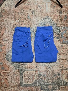 BUNDLE Med Couture Blue Women's Jogger Scrub Pants